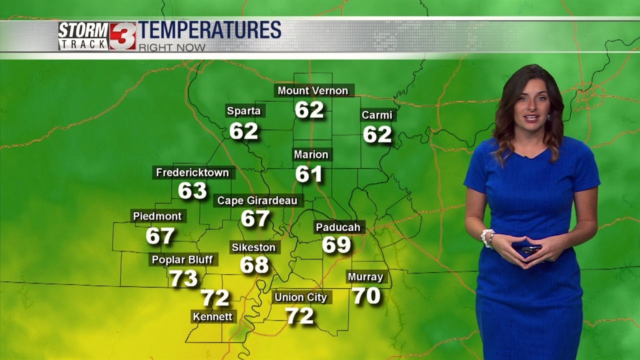 Few evening showers, breezy and cool Friday - YouTube