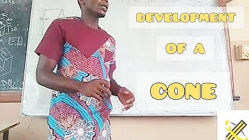 DEVELOPMENT OF A CONE in | Technical drawing