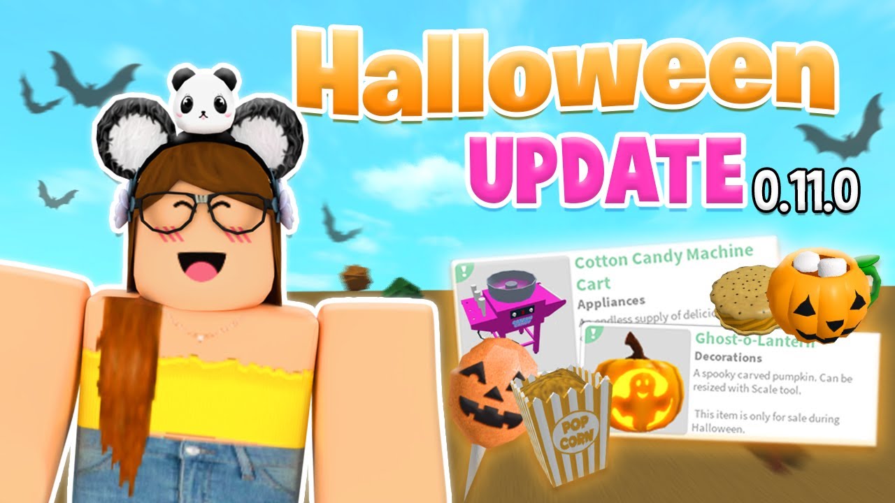 Bloxburg HALLOWEEN Update!! Cotton Candy, Whitelist & More! (0.11.0) 