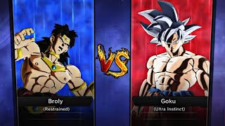 Broly (Restricted) VS Goku (Ultra Instinct) | Dragon Ball Xenoverse 2 [ 4K 60FPS ]