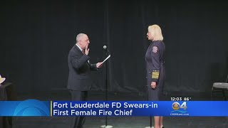 Fort Lauderdale Fire Rescue Swears In First Female Chief
