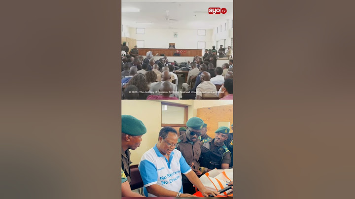 ALICHOKISEMA TUNDU LISSU MAHAKAMANI LEO.