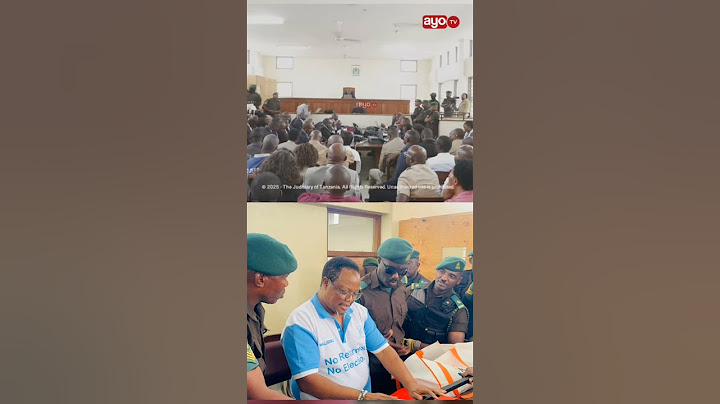 ALICHOKISEMA TUNDU LISSU MAHAKAMANI LEO.