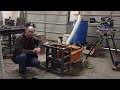 Converting a manual Compressed Earth Brick machine to hydraulics video 1