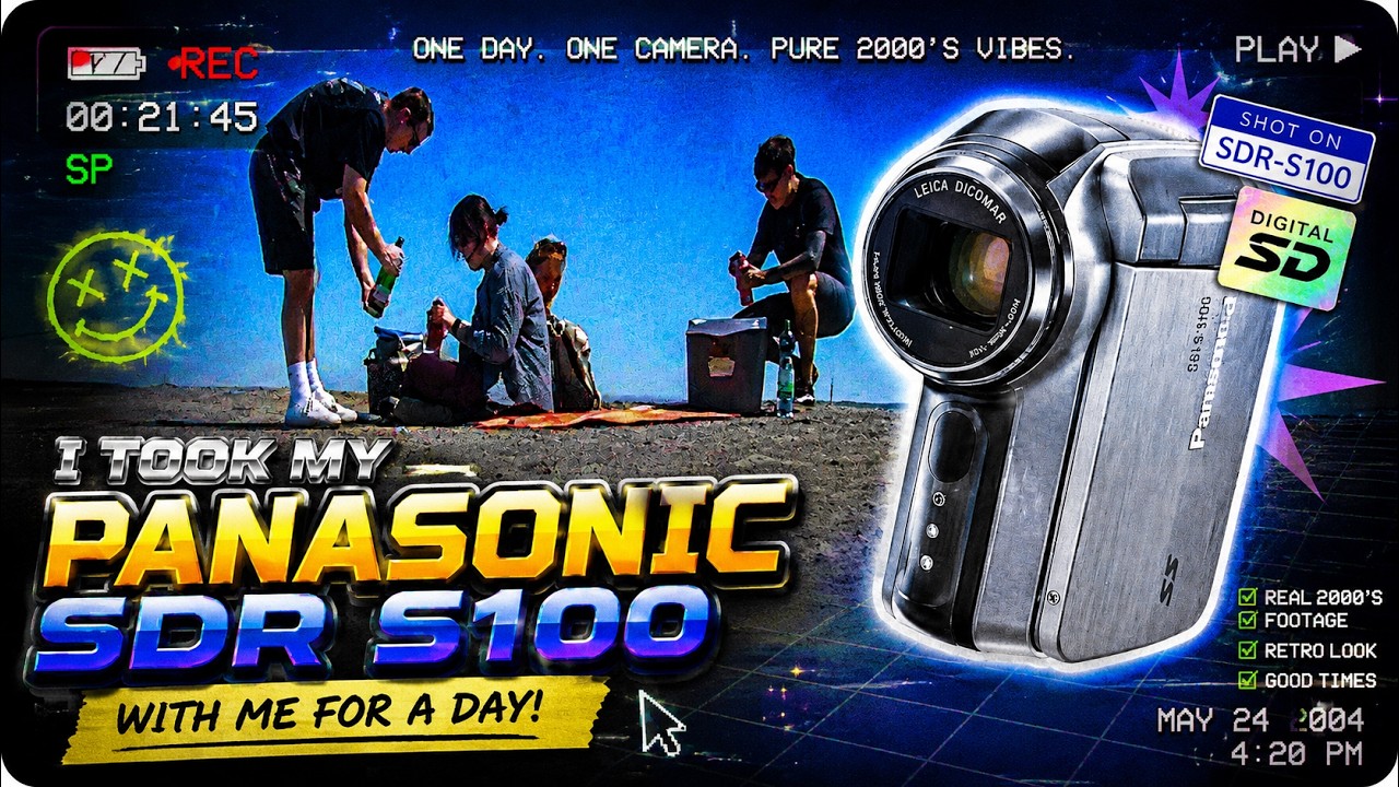 Ona day with a old 2000's Camcorder - Panasonic SDR S100 - YouTube