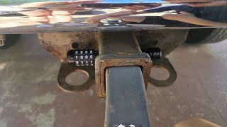 Keyless Trailer Hitch Lock