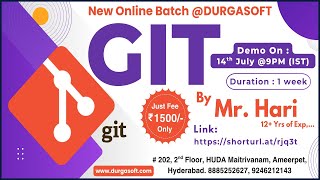 GIT Online Training @ DURGASOFT