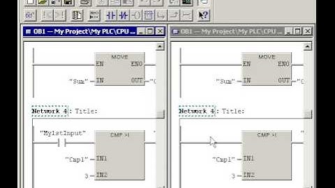 Siemens Step 7 Tutorial - Confrontare i blocchi (Compare Blocks)
