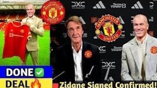 ZIDANE SHOCKS FOOTBALL WORLD: MANCHESTER UNITED’S GAME-CHANGING MOVE! SKY SPORTS NEWS UPDATES!