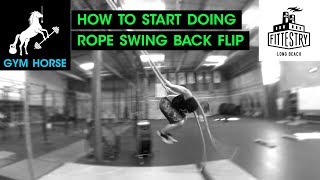 How to approach the rope swing backflip - you can do it