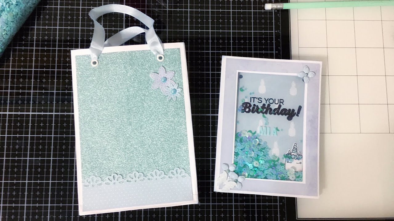 Tarjeta de cumpleaños con técnicas de Scrap