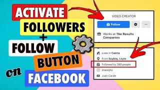 HOW TO ACTIVATE FOLLOWERS + FOLLOW BUTTON ON FACEBOOK | AnnStuff