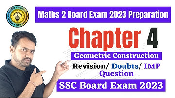 Maths  2 Chapter 4 Geometric Construction | Final Revision for Board Exam 2023 | Mahesh Prajapati