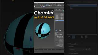 Chamfer modifier in 3ds max #shorts