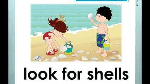 English Year 2 Super Minds  Vocab   At the beach Unit 9