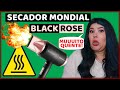 🔥 QUENTE DEMAIS! Secador BLACK ROSE COMPACT TURBO MONDIAL [1900W de potência]