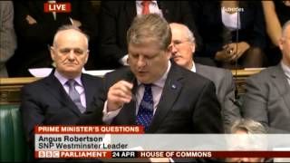 David Cameron asked about Ian Taylor Donation at PMQ's (24/04/2013)