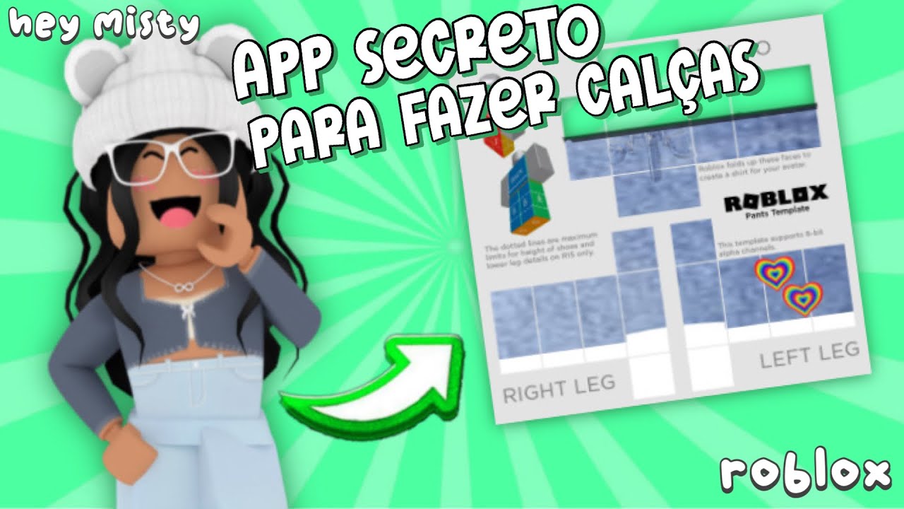 COMO FAZER CALÇA e SHORTS no ROBLOX do JEITO MAIS SIMPLES do MUNDO