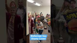 Wellerman Sea Shanty Bathroom Cover! #Shorts