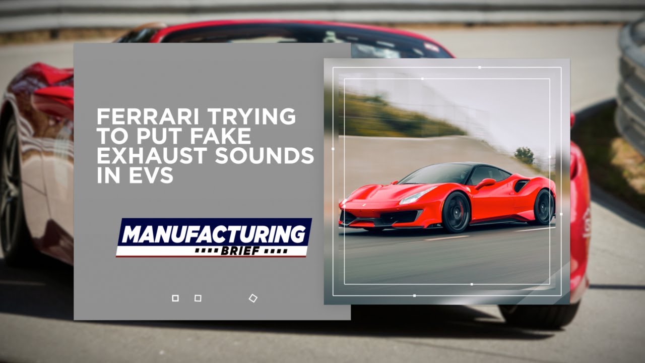 Ferrari Trying to Put Fake Exhaust Sounds in EVs