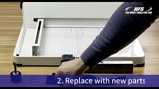 Replace the Knob Part, HFS Heavy Duty Guillotine Paper Cutter
