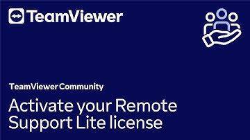 How to activate your Remote Support Lite license in TeamViewer (Classic)