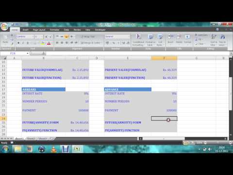 EXCEL- TIME VALUE MONEY HD