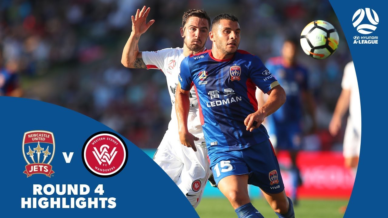 football score Hyundai A-League 2017/18 Round 4: Newcastle Jets vs Western Sydney Wanderers