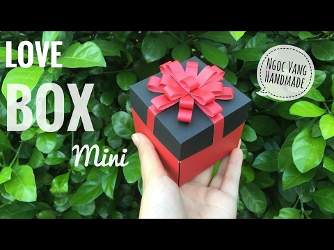 Hướng dẫn LOVE BOX tý hon (từ giấy A4)