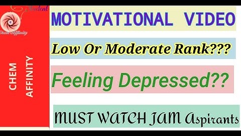 Motivational Video For JAM 2022 Aspirants having Low or Moderate Ranks or Not Qualified