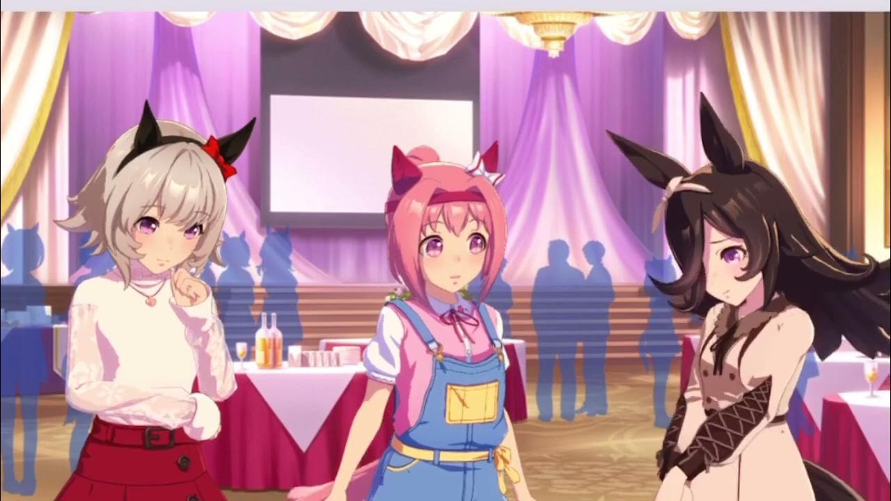 Curren Chan, Haru Urara, and Rice Shower Sing together Umapyoi Densetsu Curren Chan, Haru Urara, and Rice Shower Sing together Umapyoi Densetsu