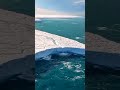 An incredibly unusual melting waterfall of Antarctic glaciers #share #antarctica#glacier #trending