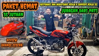 Paket Hemat Restorasi Dan Modifikasi Ninja R Convert Ninja SS Orange Segerr 35 Jutaan