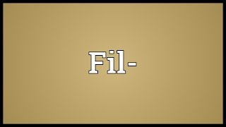 Fil- Meaning Information