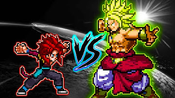 🔴Jump Force Mugen: 😏Gogeta SSJ4 Xeno OP vs Chaos Broly OP - Who Will Win🔥?