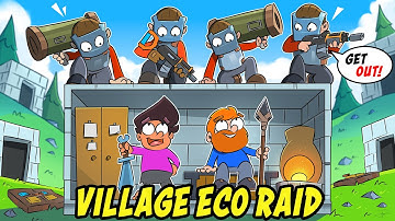 ABSOLUTELY LOADED After Eco Raiding Inside A Village in Rust!!!