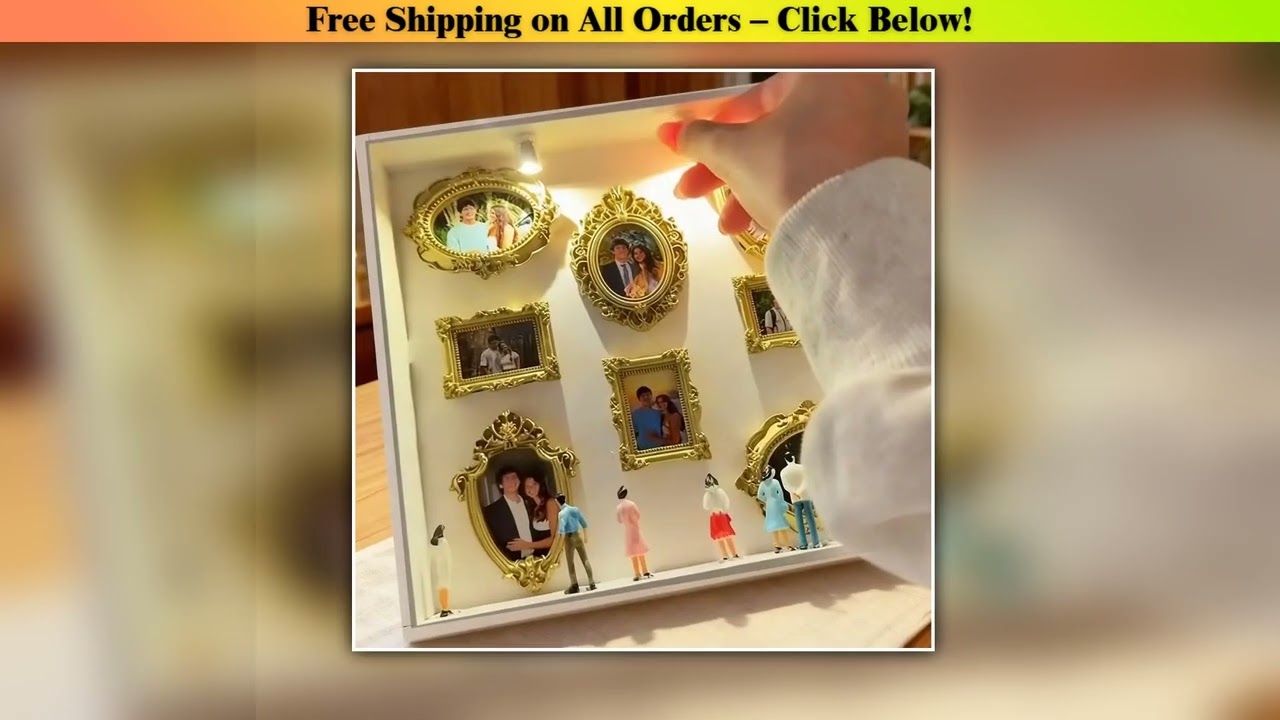 1pcs Mini Museum Photo Album Mini Museum Silhouette Box Stylish Creative Memory Display Kit with