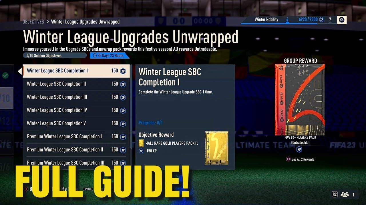 How To Complete WINTER LEAGUE UPGRADES UNWRAPPED Objectives - FIFA 23 Ultimate Team!