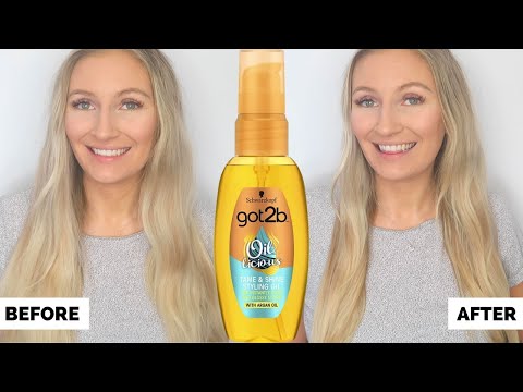 Видео: Schwarzkopf Got2B Oil-Licious Tame and Shine Styling Oil Review