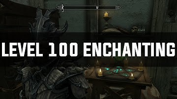 Skyrim Remastered: Fast/Easy level 100 enchanting tutorial