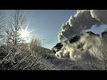 Schnellzugdampf und Winterwelt - Dampflok 01 519 auf dem Weg nach Konstanz