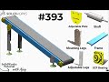 Solidworks design tutorial how to create a belt conveyor with angular mounting 393 designwithajay