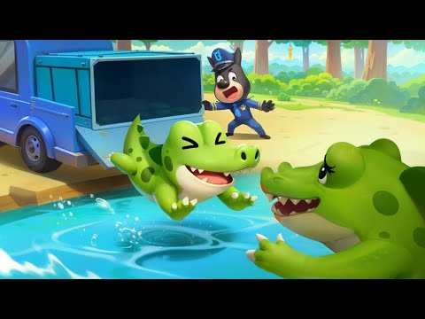 Return Little Crocodile Home | Safety Tips | Kids Cartoons | Sheriff Labrador Episode 143