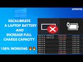 How to resetrecalibrate a laptop battery  increase battery capacity upto 40 