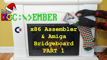 #DOScember  x86 asm & Amiga Bridgeboard - part 1 (my intro to DOS)
