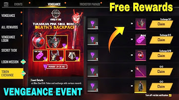 Free Fire Upcoming New Event Rewards || Hacker Store, The Vengeance Day Event Full Detail New Update
