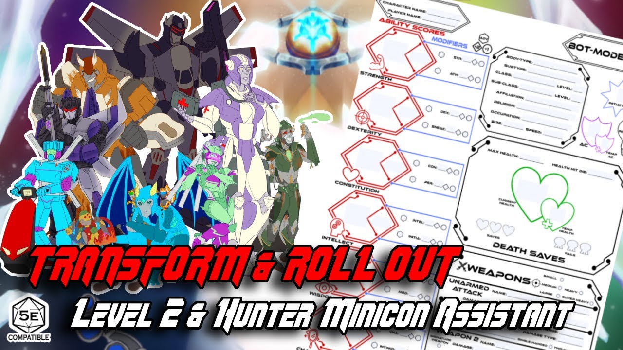 Episode 2: Leveling up & Hunters Assistant  | Transform & Roll Out: A Transformers Homebrew Handbook