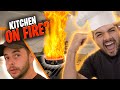 COURAGE & NADESHOT ALMOST BURN DOWN HOUSE IN COOKING CHALLENGE