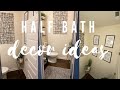 Half Bath Decor Decorating Ideas | Powder Room Decor | Contemporary Bathroom