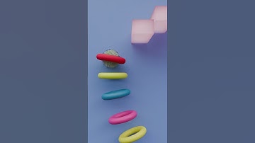 SOFTBODY Fur SIMULATION 💫 | Satisfying Animation Playground #SoftbodySimulation #animation #blender